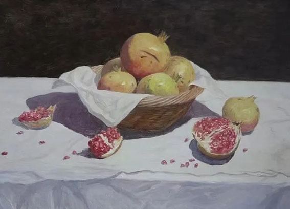 张鸿然作品9 油画《江南物语》系列二 60X80cm 2018年